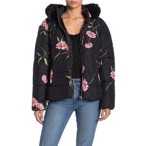 Show Me Your Mumu Floral Alpine Puffer Coat Large